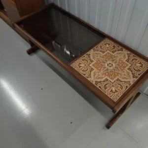 Mid century tile topped coffee table - Image 3