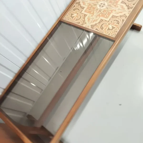 Mid century tile topped coffee table