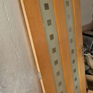 Pine Door with Glass Panels - Image 2
