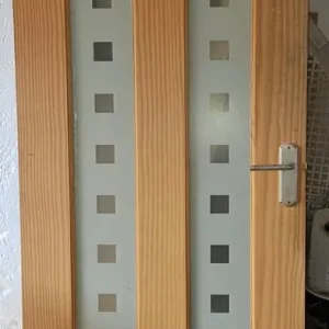 Pine Door with Glass Panels - Image 4