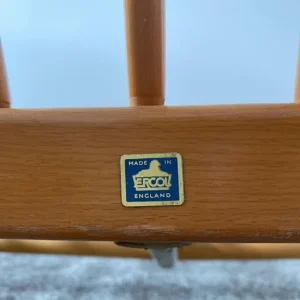 MID CENTURY ERCOL TWO SEATER SOFA BLUE LABEL - Image 5