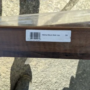 Walnut Block laminate upstands x 2 wilsonart 3m long - Image 3