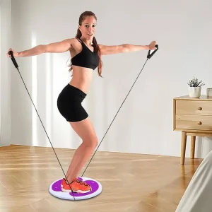 Waist twister with massage foot sole and resistance bands - Image 5