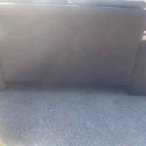 Real Brown Leather Sofa - Image 3