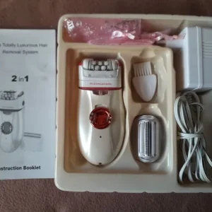 Epillator twin roller tweezers with extra shaving trimmer head