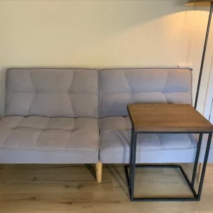 Sofa Bed with Wooden Legs - Image 2