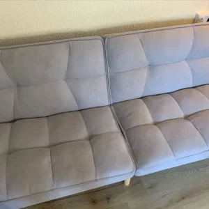 Sofa Bed with Wooden Legs