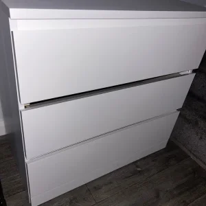 White IKEA Malm 3-drawer set - Image 2