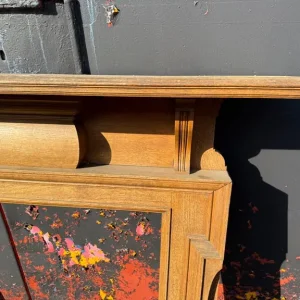 Solid wood vintage fireplace surround - Image 2