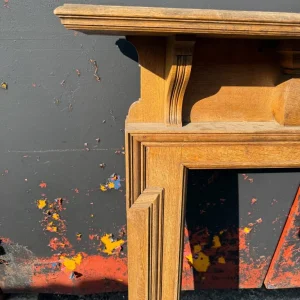 Solid wood vintage fireplace surround - Image 5