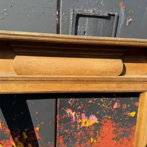Solid wood vintage fireplace surround - Image 6