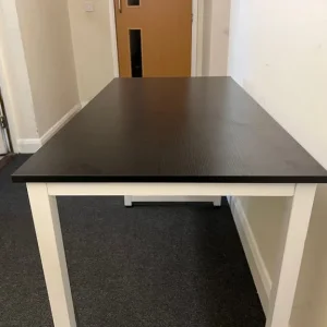 office desk table rectangle black and white - Image 3