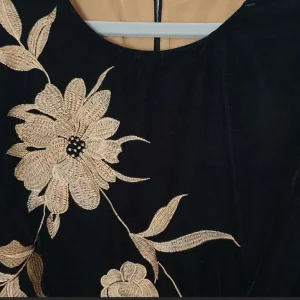Monsoon black velvet midi dress - Image 2