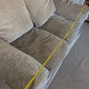 Grey 2-seater sofa - Image 3