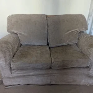 Grey 2-seater sofa - Image 4