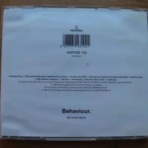 Pet Shop Boys Behaviour CD - Image 2