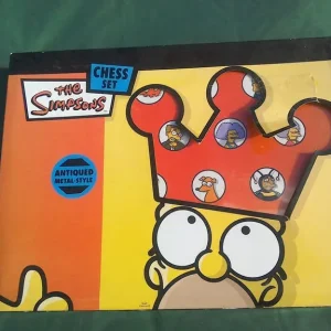 The Simpsons Chess Set (Antiqued Metal-Style)