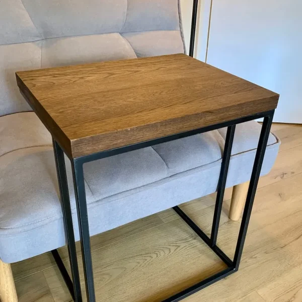 John Lewis L-Shaped Side Table Solid Oak