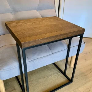 John Lewis L-Shaped Side Table Solid Oak