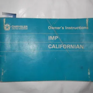 Hillman Imp Californian original handbook