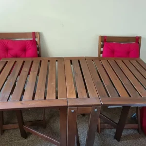 Ikea garden table and chairs with cushions