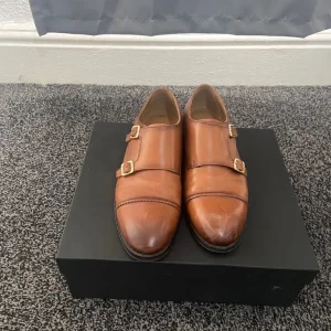 Zara men's brown leather shoe size 44