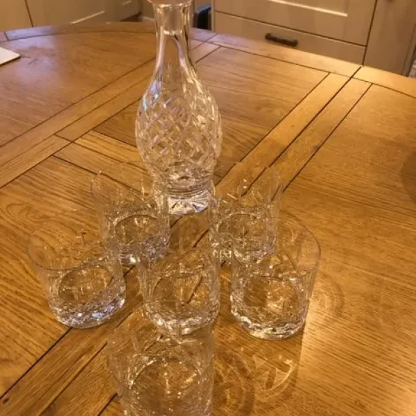 Crystal decanter and glasses