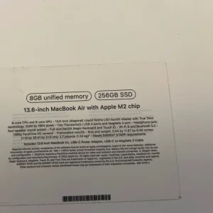 MacBook Air M2 2022 Midnight Boxed - Image 5
