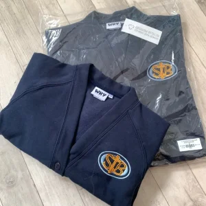 2x New ST BERNADETTE'S PRIMARY SCHOOL CARDIGANS 5/6