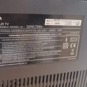 Toshiba 32WLT66 REGZA 32” TV with remote - Image 5