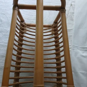 VINTAGE BAMBOO / CANE MAGAZINE RACK - Image 5