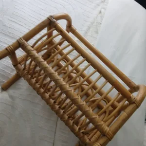 VINTAGE BAMBOO / CANE MAGAZINE RACK - Image 7