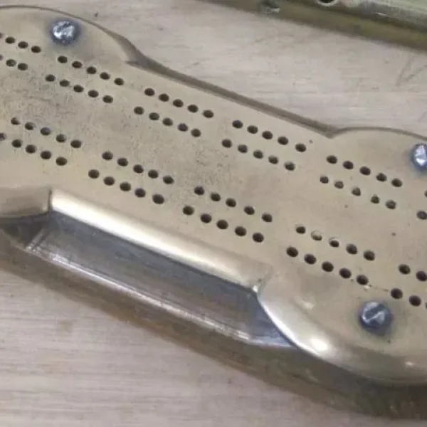 Vintage WW1 Trench Art Cribbage Board
