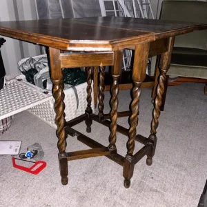 Armchair, stool, shelf tables set - Image 2
