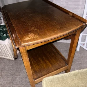 Armchair, stool, shelf tables set - Image 5