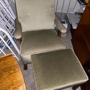Armchair, stool, shelf tables set - Image 6