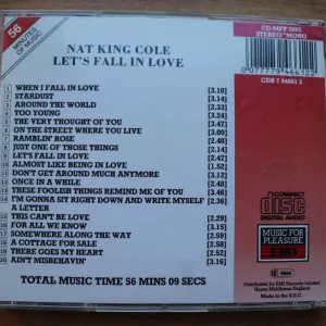 Nat King Cole Let's Fall in Love CD - Image 2