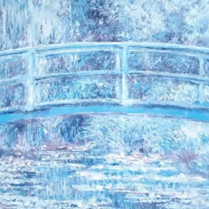 Claude Monet Bridge over a Pond of Water Lilies Framed Print - Image 3