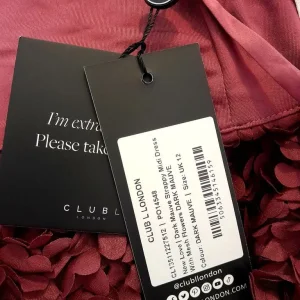BNWT Dress Size 12 Left Romantic Dark Mauve - Image 5