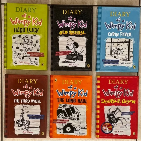 Diary of a Wimpy Kid Books x 6 Hardback