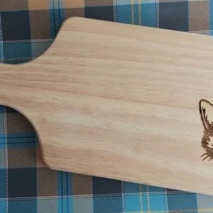 Laser Engraved Natural Solid Wood Chopping Board - Image 3