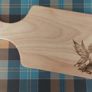Laser Engraved Natural Solid Wood Chopping Board - Image 4