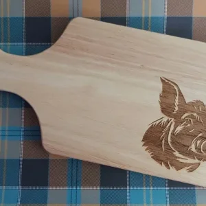 Laser Engraved Natural Solid Wood Chopping Board - Image 8
