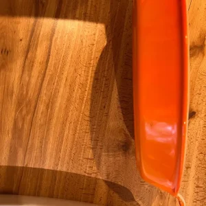 Oval Cooking Bowls with Orange Trim
