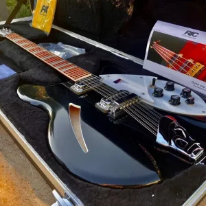 2010 Rickenbacker 360-12 JetGlo Deluxe with Full Fret and Case - Image 3