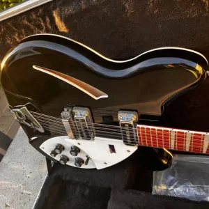 2010 Rickenbacker 360-12 JetGlo Deluxe with Full Fret and Case - Image 5