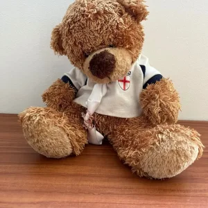 England Teddy Bear in Shirt and Tie - Image 2