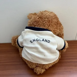 England Teddy Bear in Shirt and Tie - Image 3