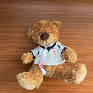 England Teddy Bear in Shirt and Tie