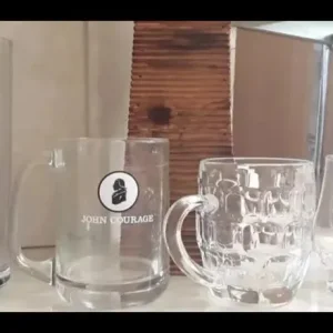 Assortment of Mixed Drinking Glasses and 1 Yellow Jug - Image 7